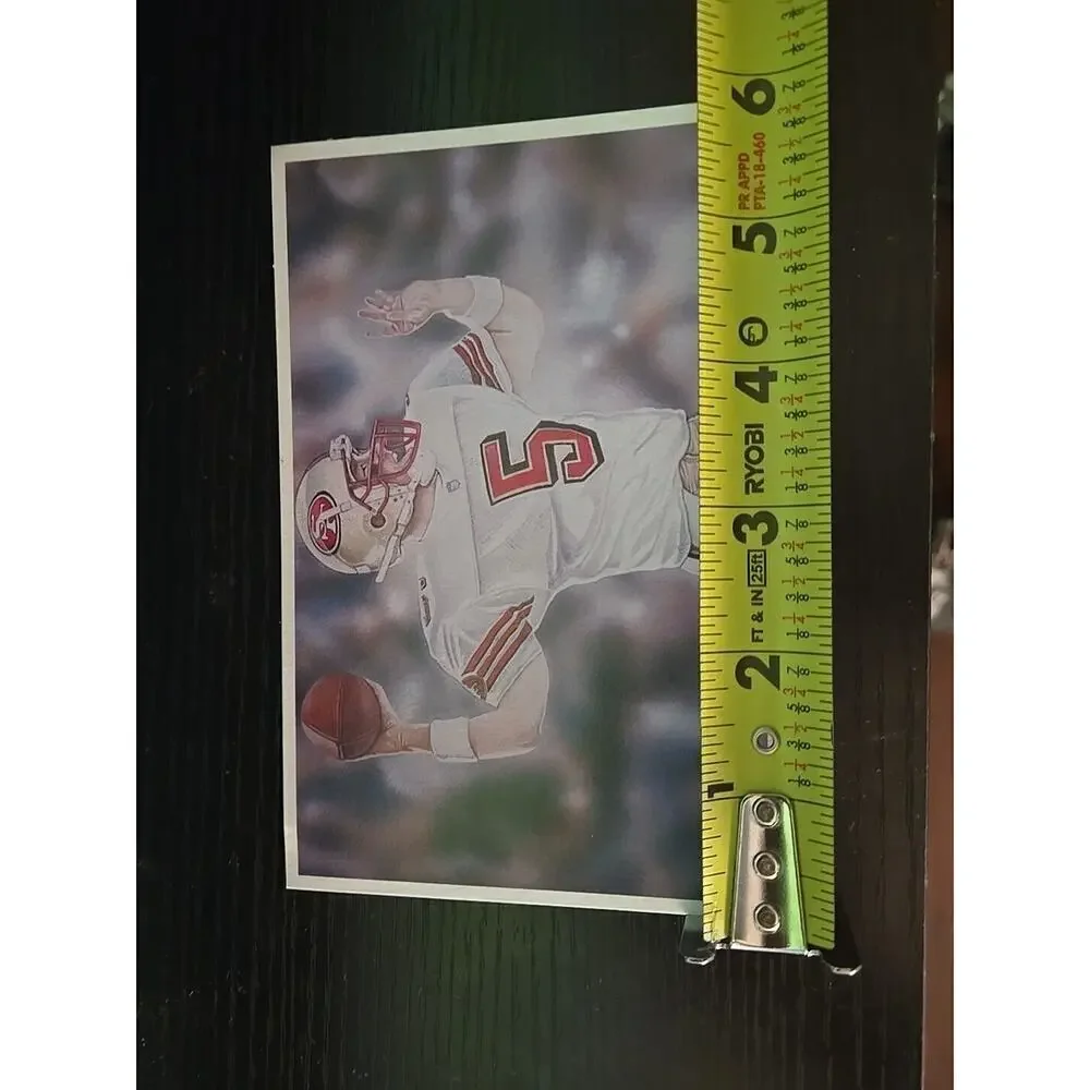 Postcard Jeff Garcia Daniel Tearle Players Authentic Direct NFL good for auto's